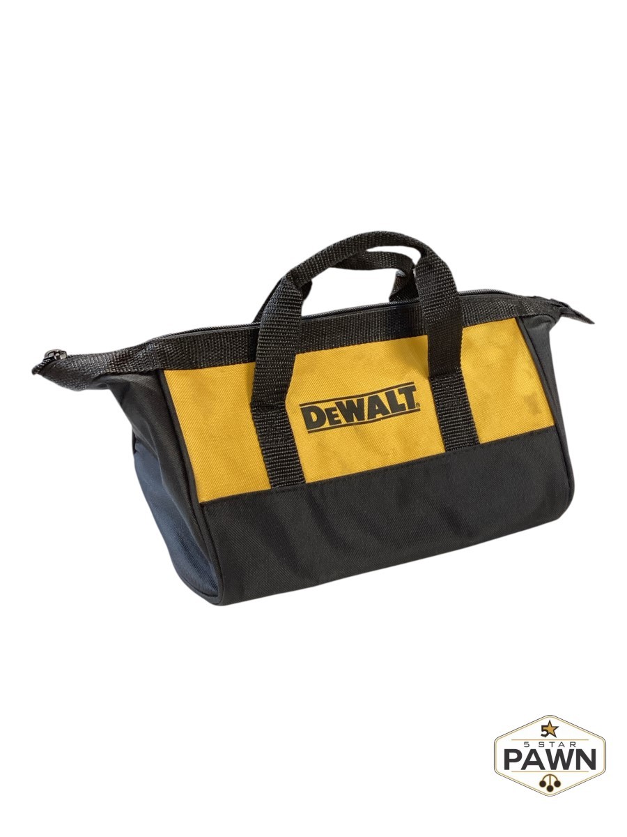 DEWALT 12″ Contractor Tool Bag Yellow/Black Small (11x8x7) (FVS037425)