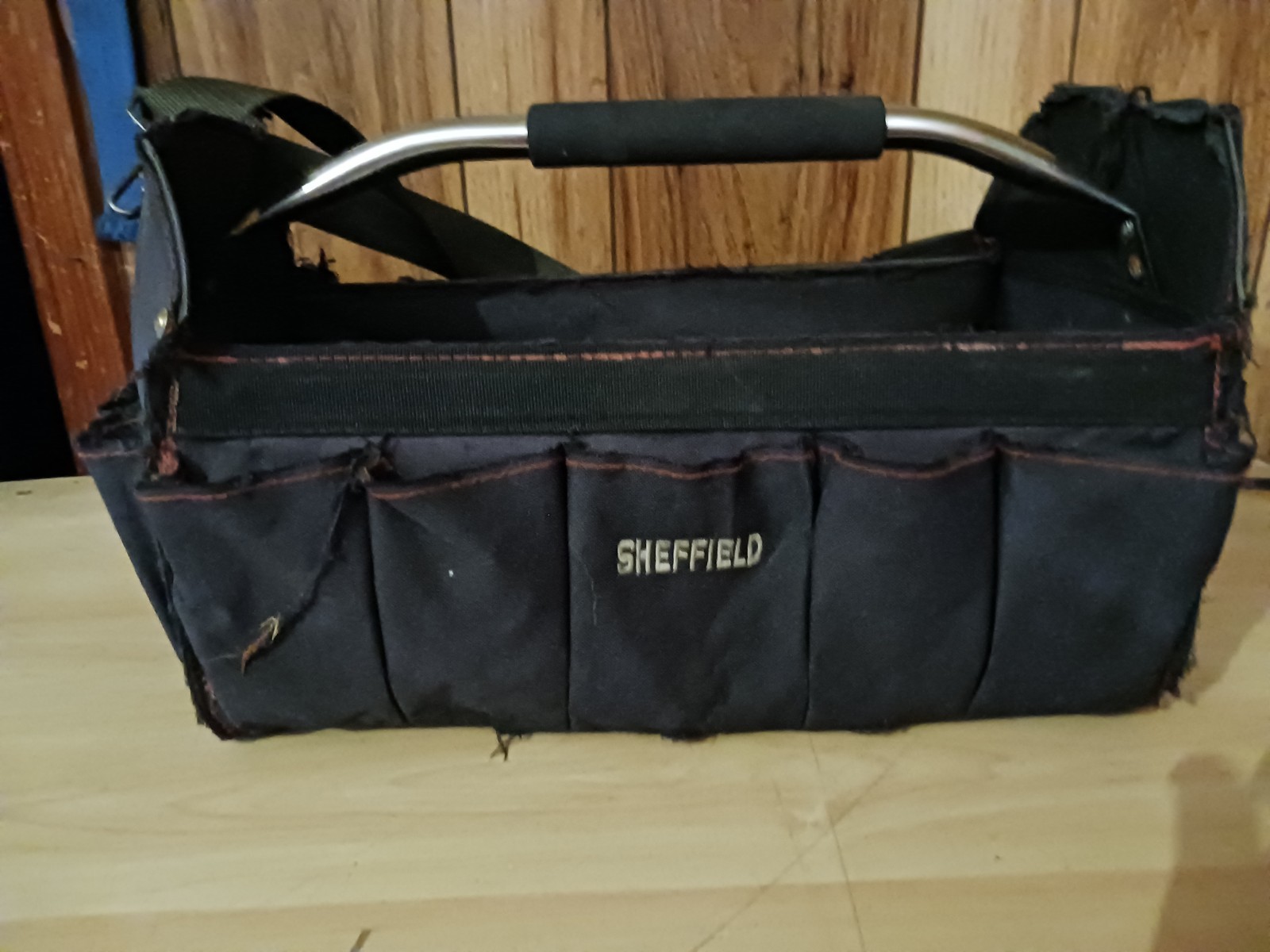 Sheffield Black Tool Tote with Handle, 1 Item