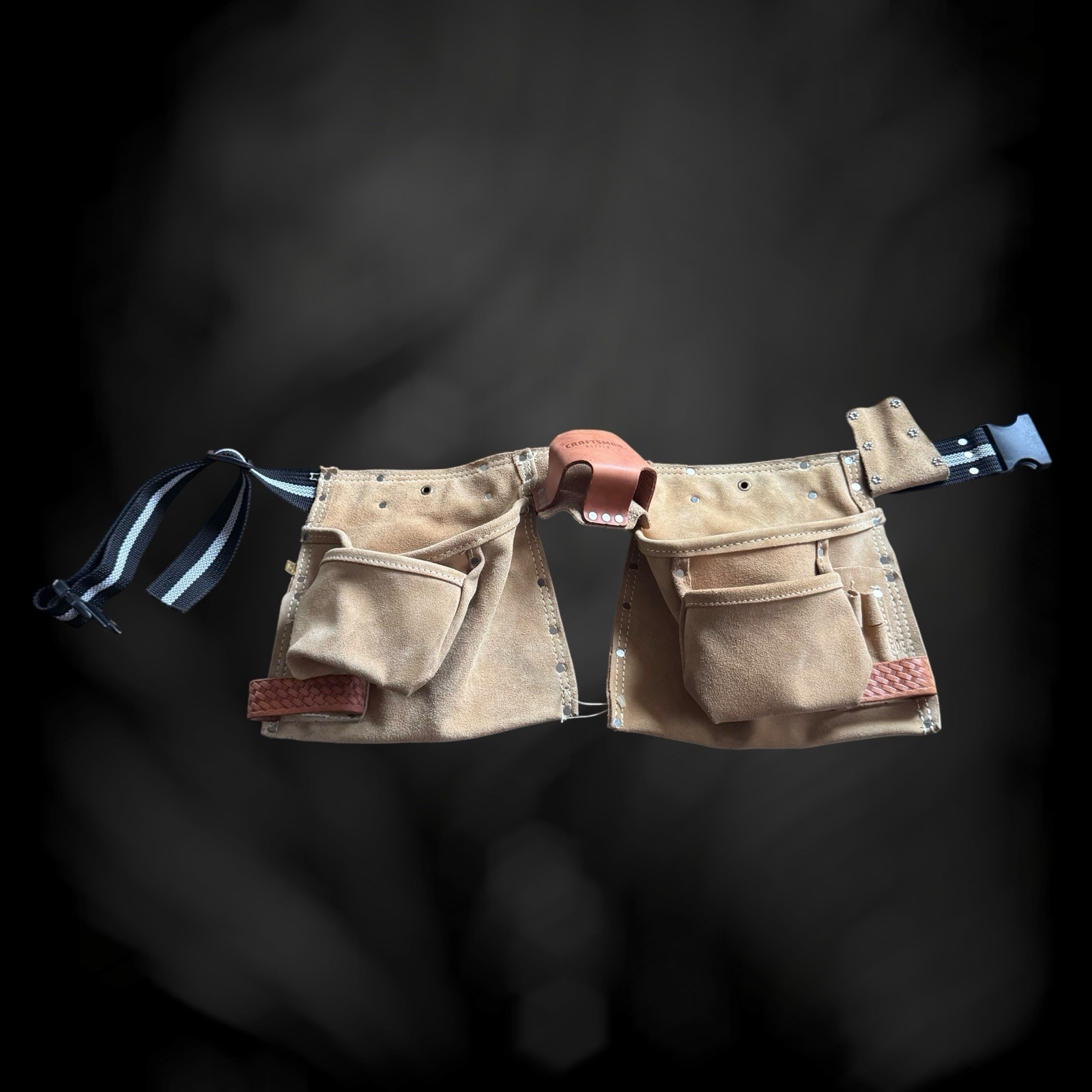 Craftsman Heavy Split Cowhide 937723 Tool Belt Work Construction * NICE *