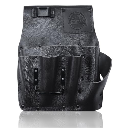 Graintex ST2882 :: Drywall Pouch Left Handed Black Color Rugged Top Grain