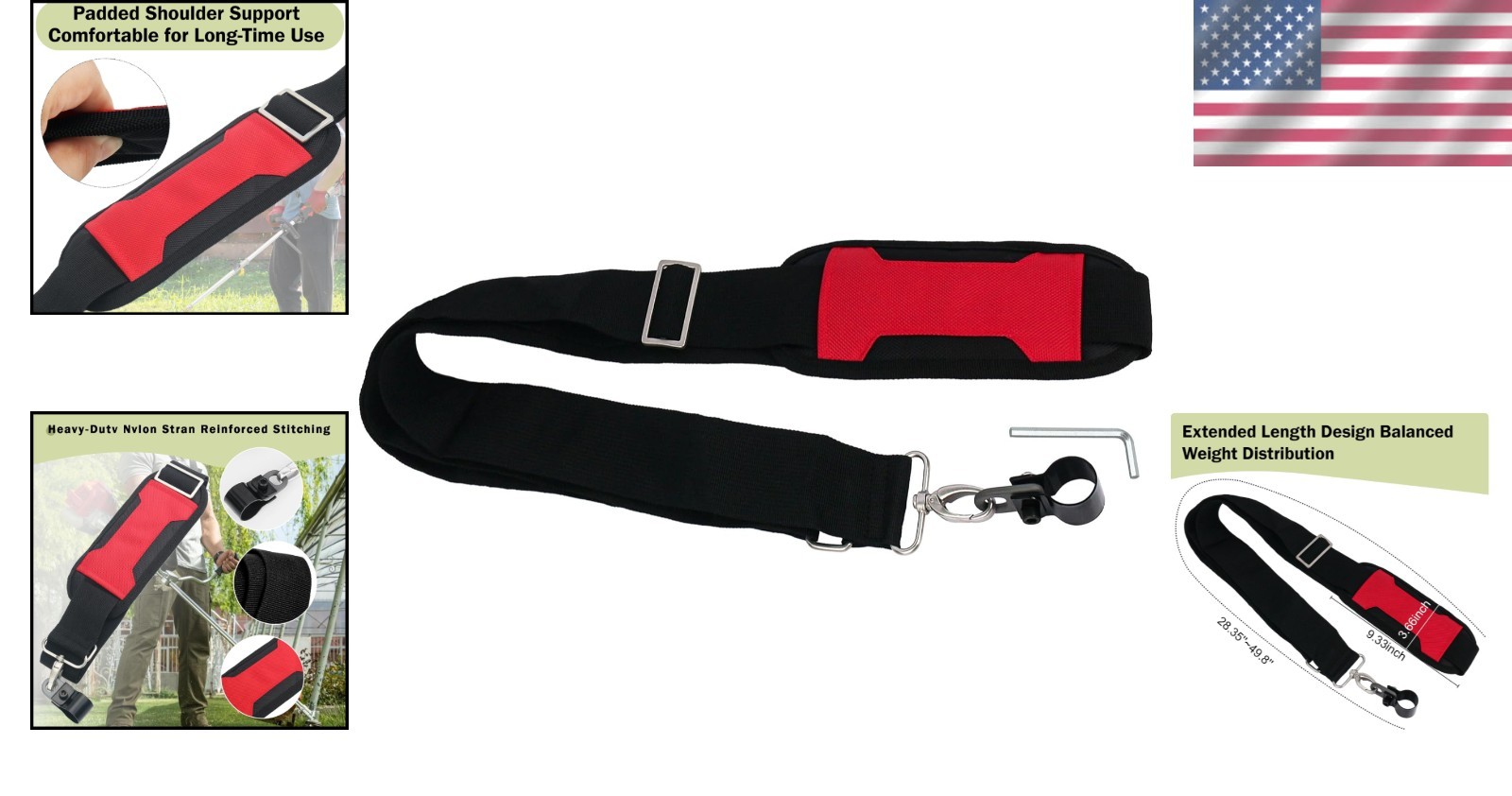 Comfort-Enhancing Shoulder Strap for Milwaukee M-18 Tools – 9-Inch Length