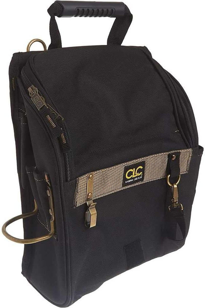 CLC 1509 Zippered Professional Electricians Tool Pouch, 21 Pocket , Black