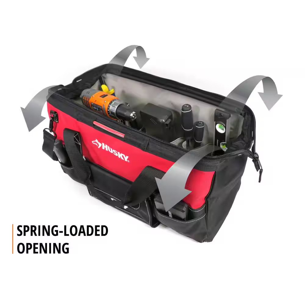 22 In. Spring-Loaded Tool Bag