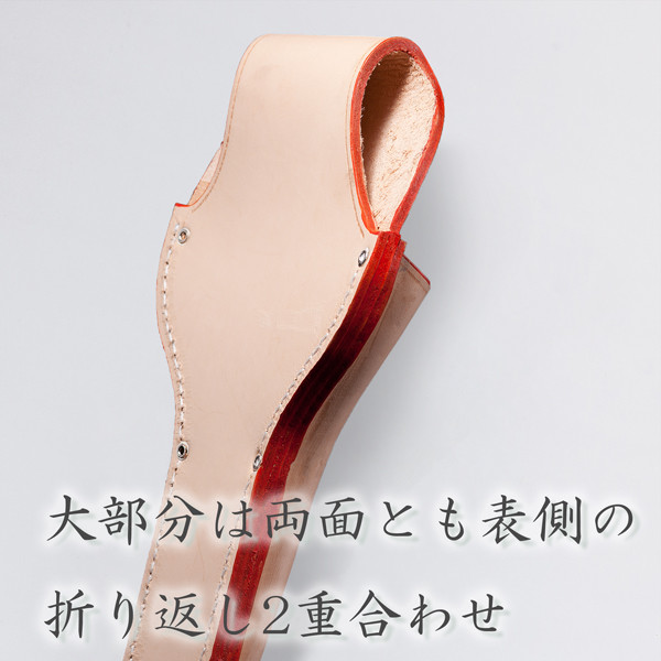 ”HANAKUMAGAWA” Leather Case for 270mm One Hand Pruning Shears with Hand Guard