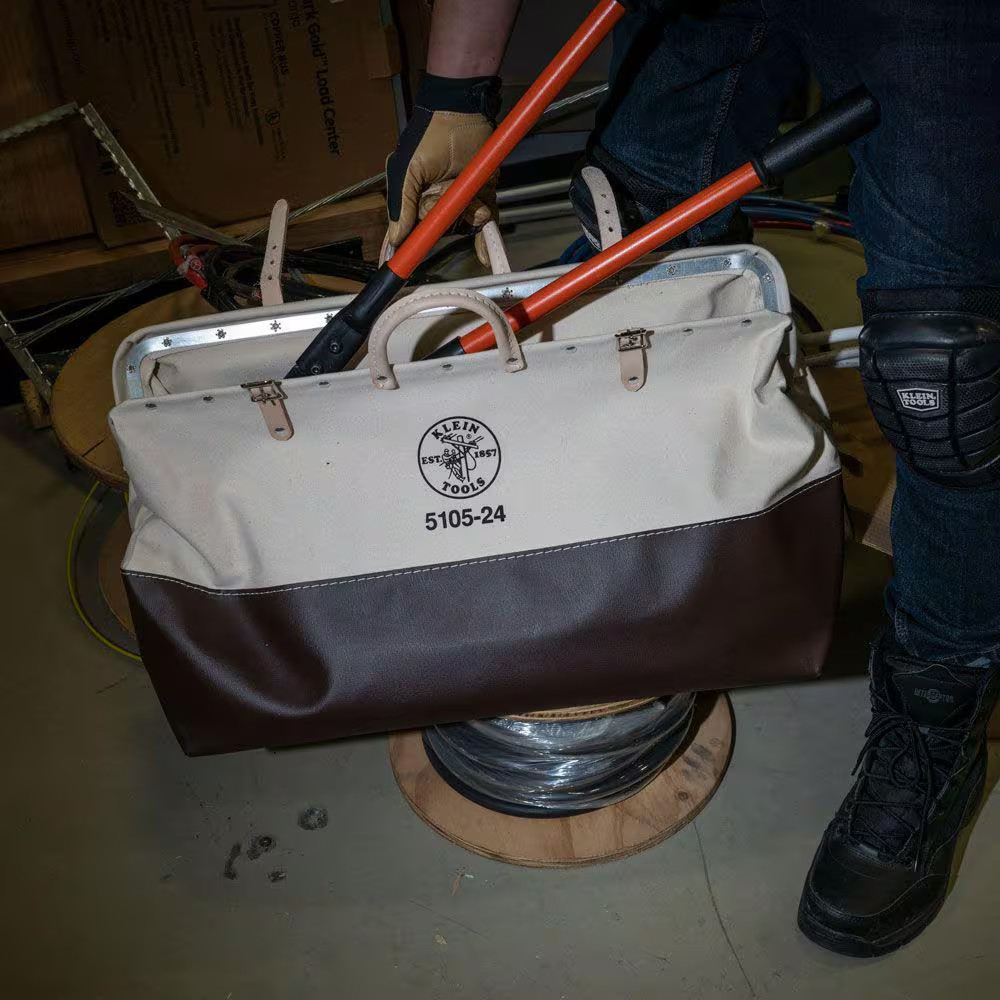 24 In. High-Bottom Canvas Tool Bag