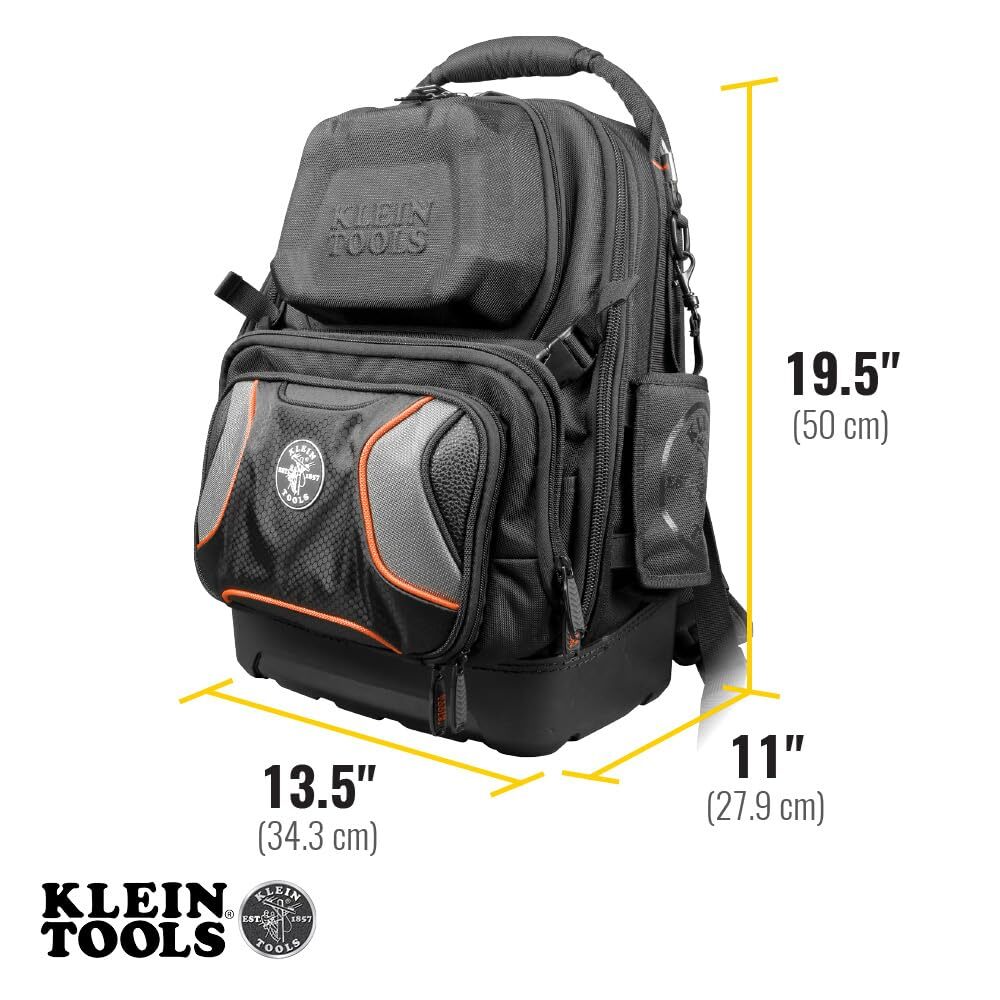 Klein Tools 55485 Tool Bag Backpack Durable Electrician Backpack with 48
