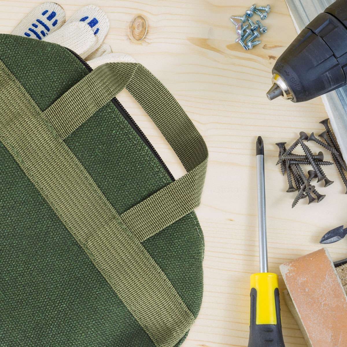 Thick Canvas Pouch Tool Bags Storage Organizer Instrument Case Portable Case US