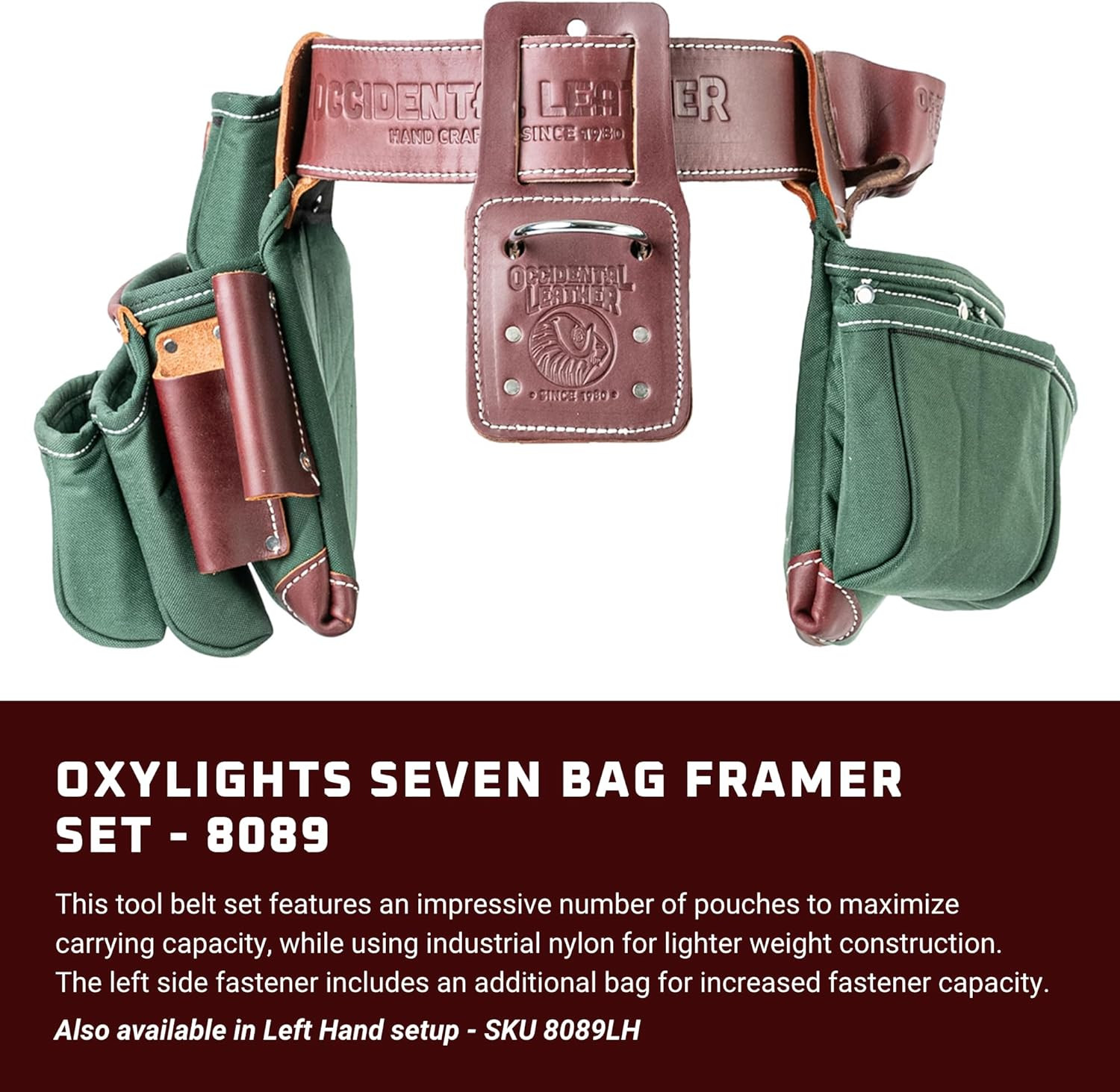 Oxylights X-Large 7 Bag Framer Set – 22 Pockets & Tool Holders, USA Made