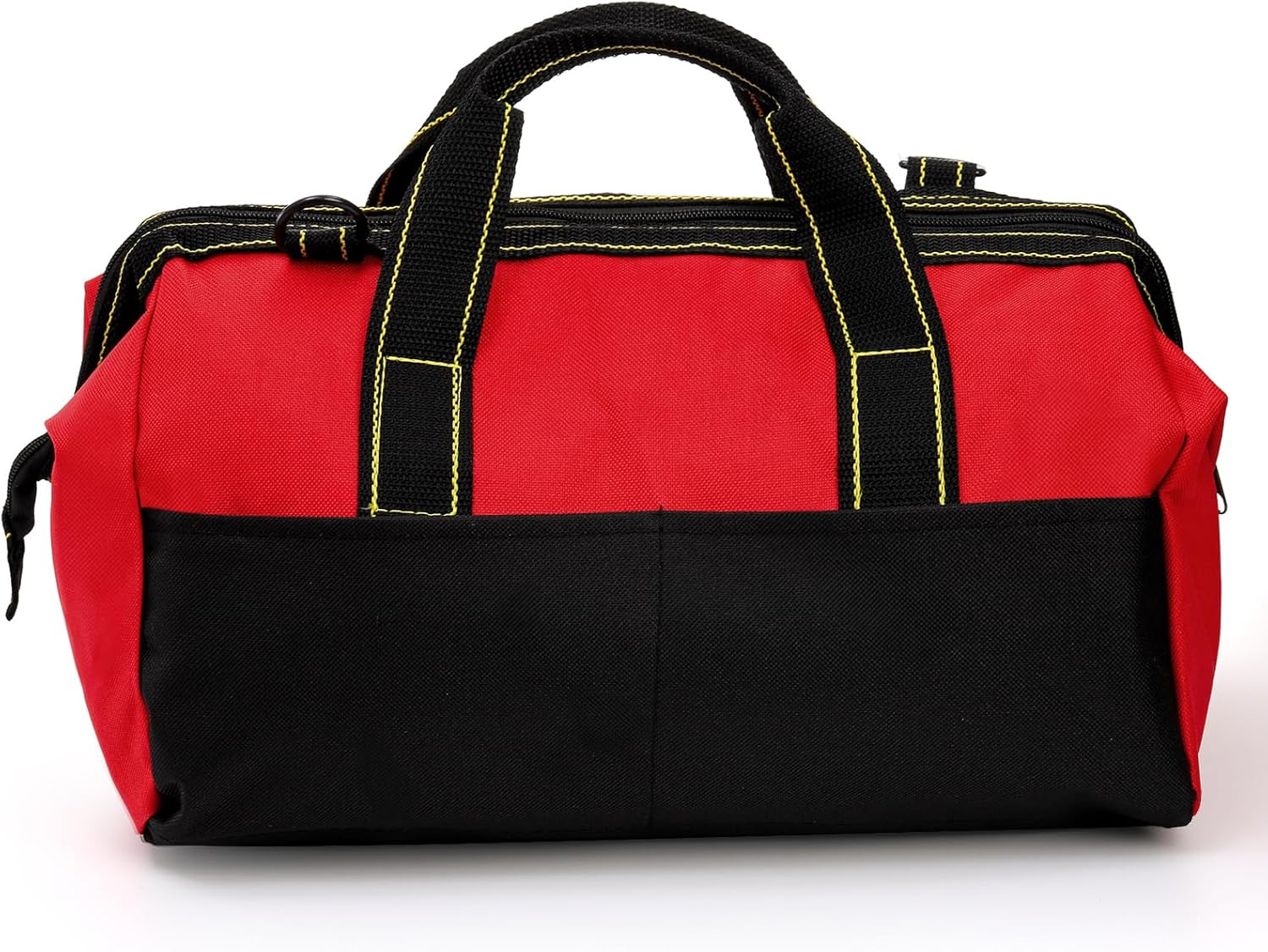 16 Inch Wide Mouth Tool Bag, Collapsible Tool Tote with Waterproof Coating and A