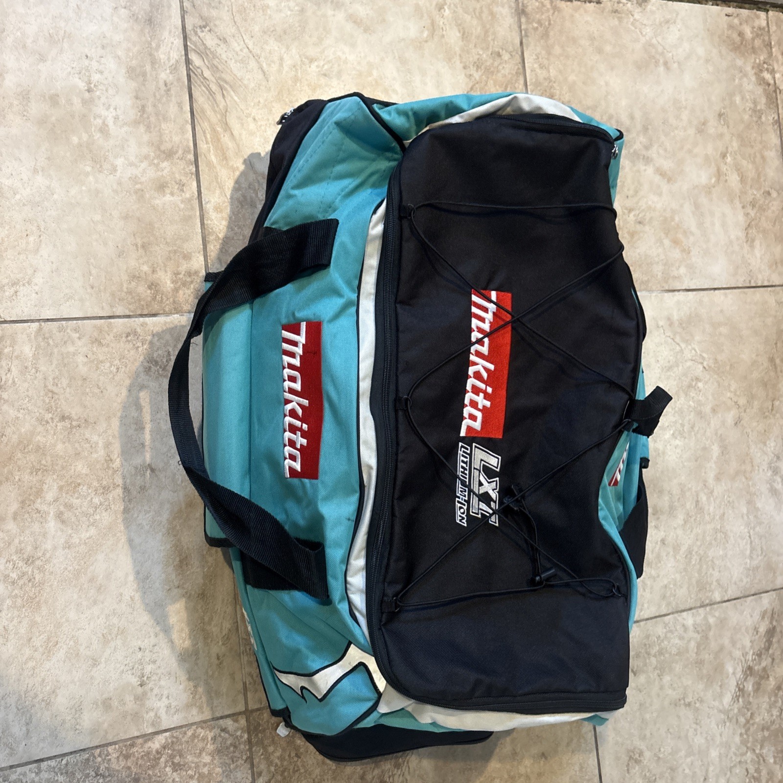 Makita Heavy Duty Tool Bag with Wheels 831269-3 black Teal Spellout