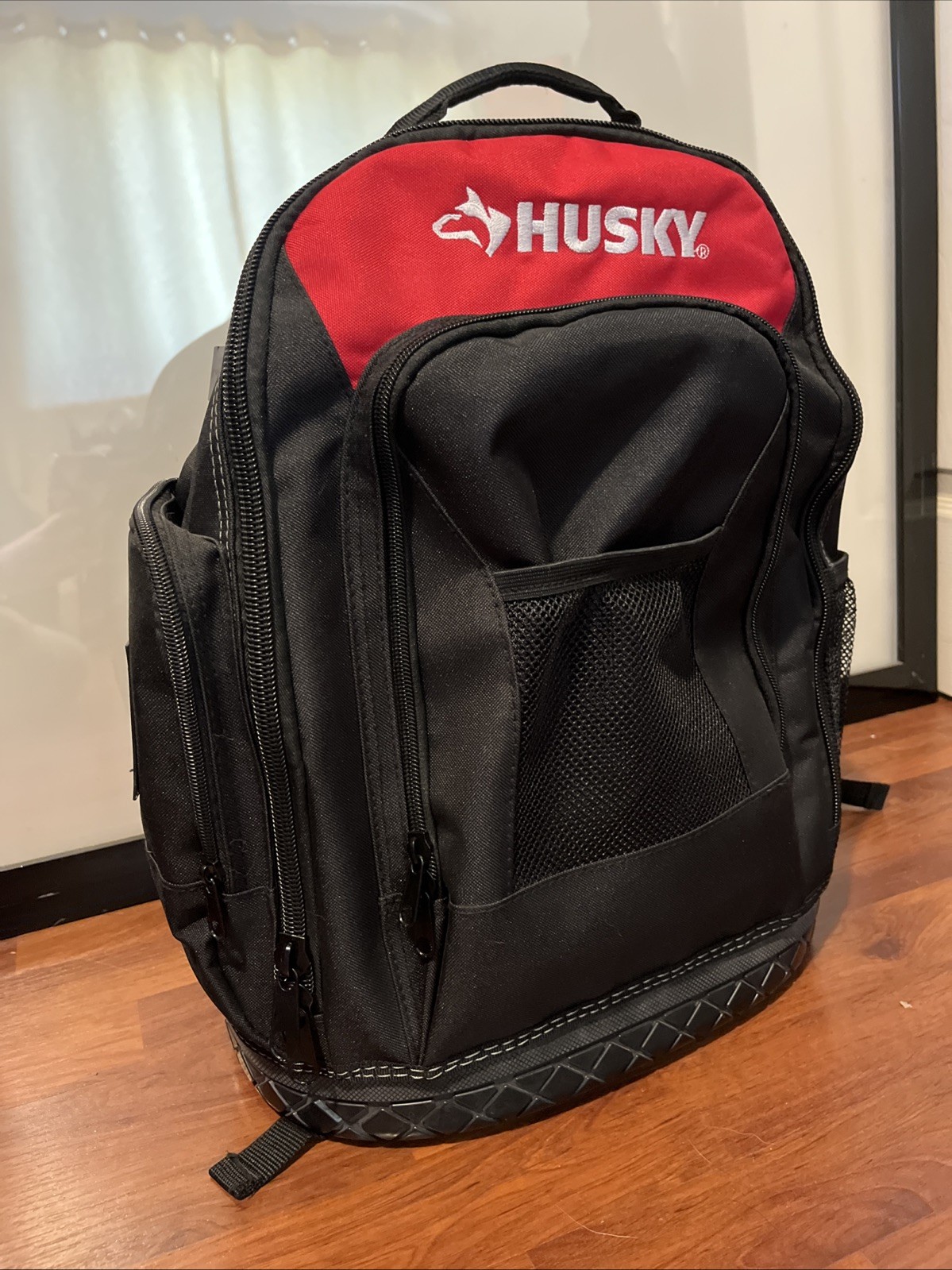 NEW Husky 16” Pro Tool Backpack Heavy Duty Rubber Bottom Storage Bag H-68003-03