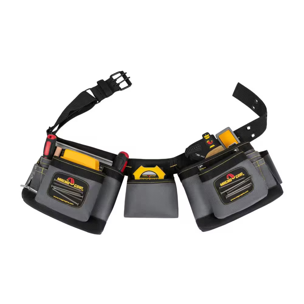 12-Pocket Magnetic Carpenter’S Tool Belt