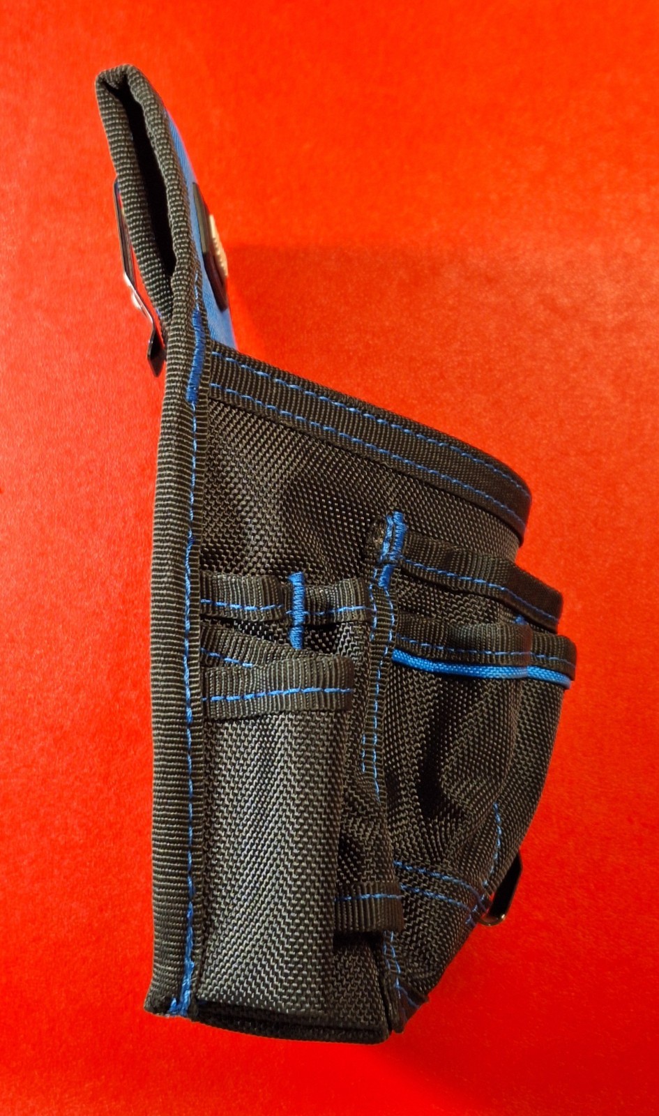 Kobalt Polyester Technician Tool Pouch 9 Pockets Belt Attachment & Snap Clip NEW