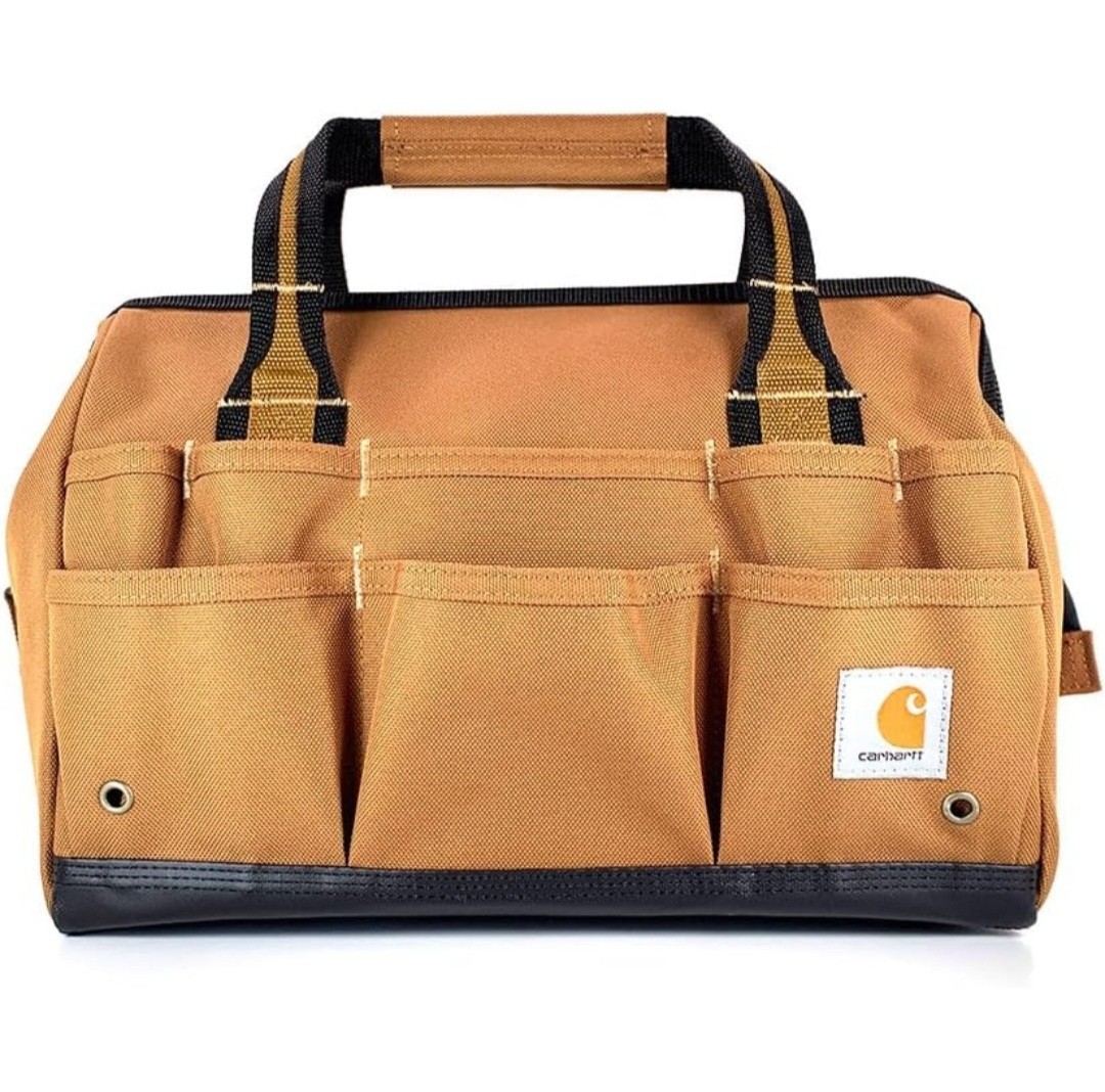 Carhartt B0000351 Heavyweight Tool Bag with 26 Pockets ~ Carh. Brown ~NEW w/ TAG