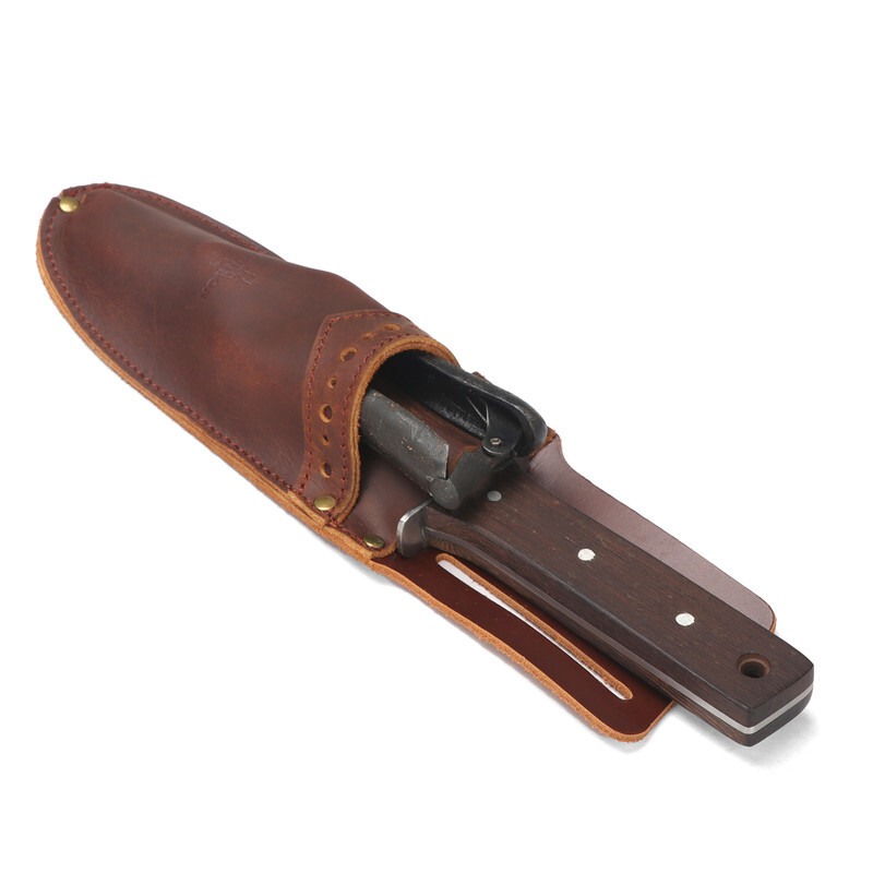 TOURBON Leather Garden Shear Sheath Belt 2 Pocket Pruning Scissors Holster