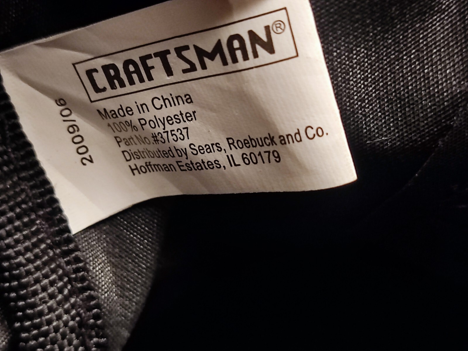 Craftsman 13 in. W X 9.75 in. H Wide Mouth Tool Bag 6 pocket Black/Red