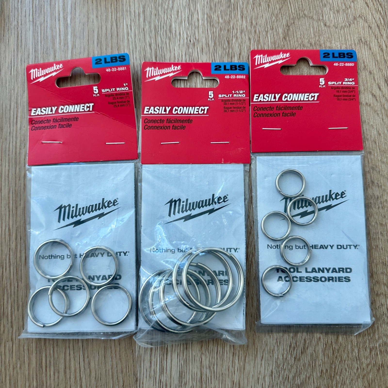 Milwaukee Tool Lanyard Quick-Connect Locking Accessory Attachment Safety Bundle