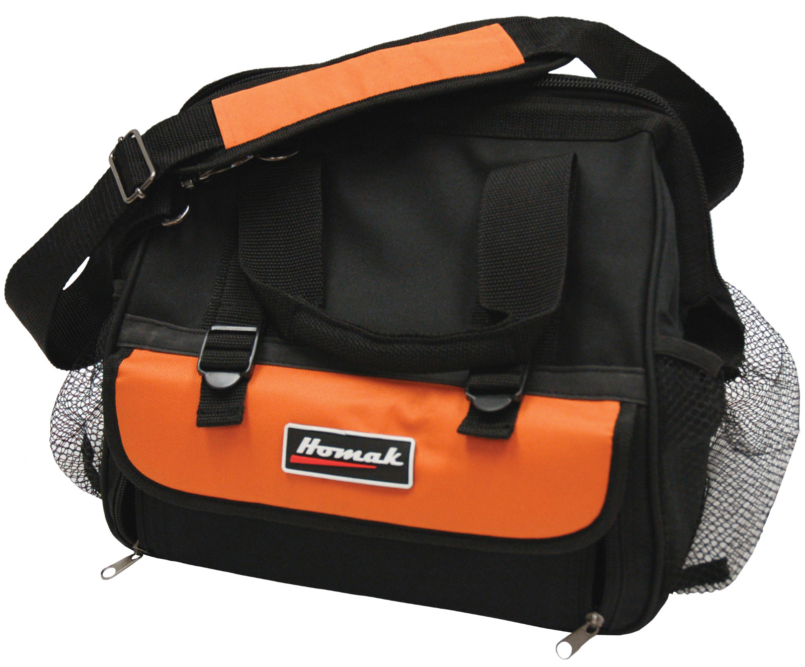 Homak 12-Inch Tool Bag with 11 Pockets with Plastic Storage Box TB00112011
