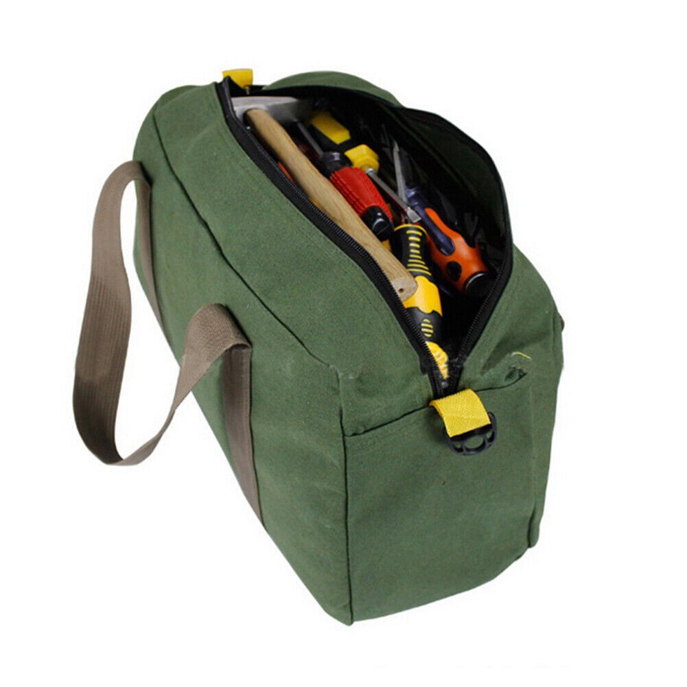 16 Inch Waterproof Tool Bag Portable Storage Toolkit Hand Heavy Case Canvas Duty