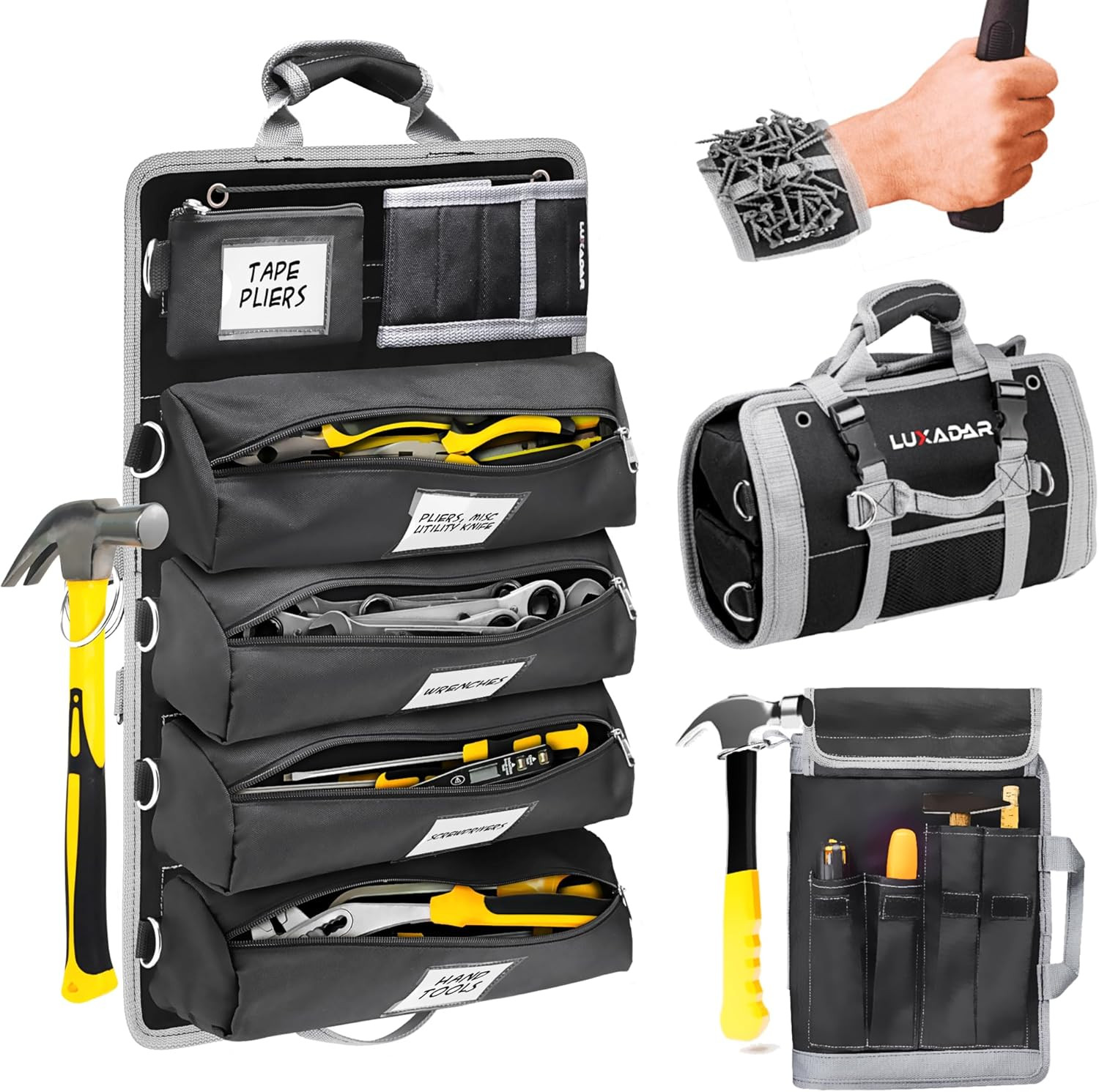 Updated Tool Roll up Tool Bag Organizer Advansed Features Tool Roll Bag Organize