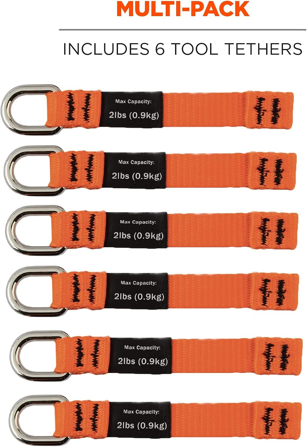 Squids 3700 Web Tool Tail Attachments, 6-Pack, 2 Pounds, Medium Length|4.5,Orang