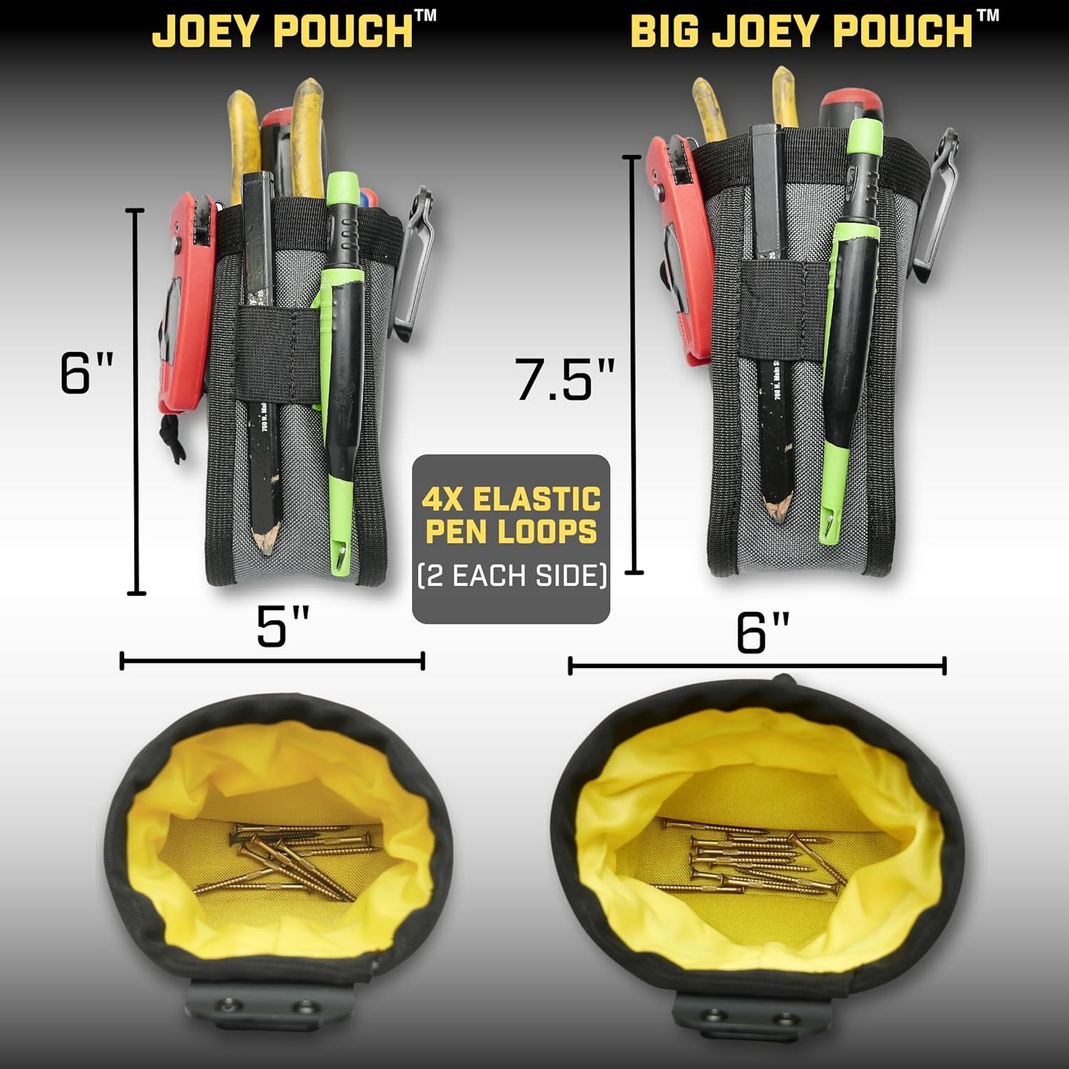 Big Joey Clip-On Tool Pouch for Efficient Hardware Organization – Unisex Design