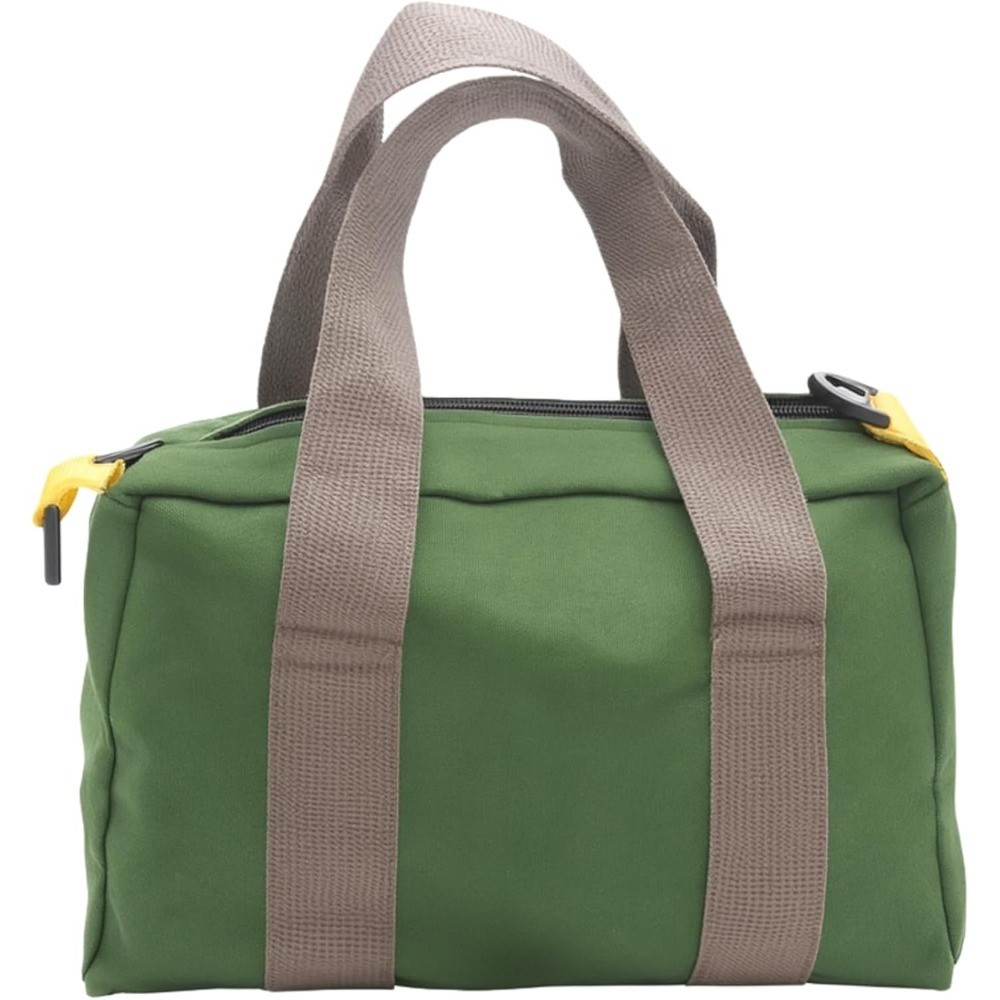 12 Inch Wide Mouth Tool Bag, Heavy Duty Canvas Tool Storage Bag, Large Capacity