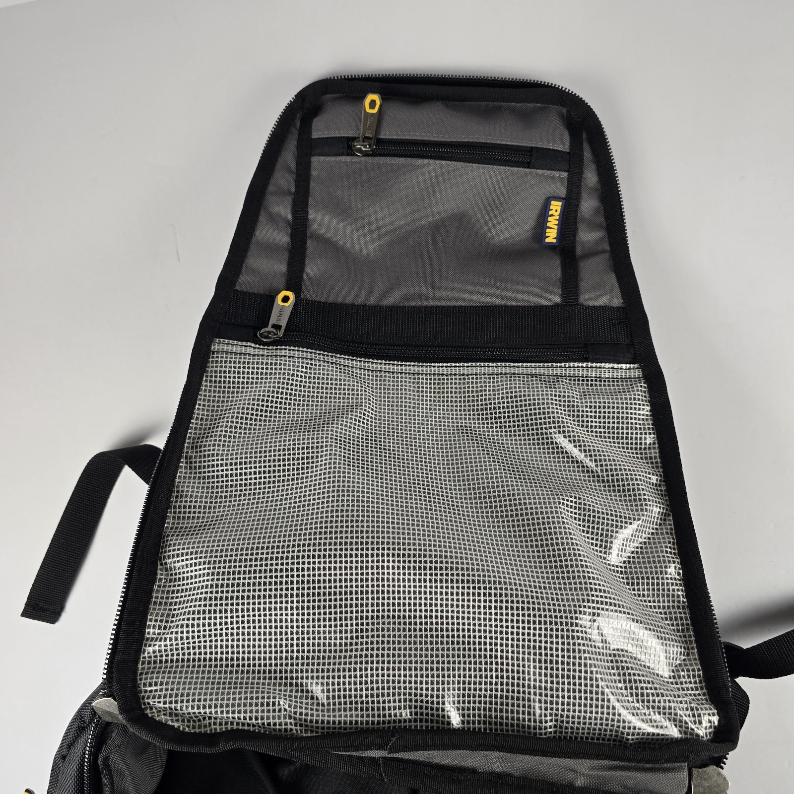 Irwin Heavy Duty Jobsite Tool Backpack Organizer Bag Electrician 27 Pocket New