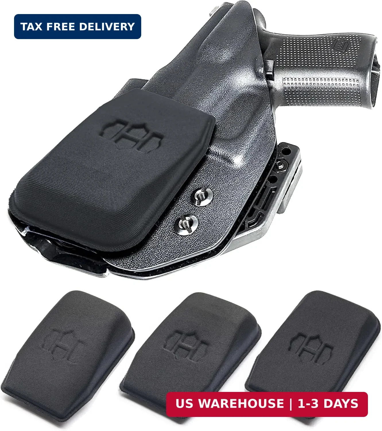Holster Wedge Kit for IWB Holster,3 Sizes Universal Foam Pad,Sweatproof