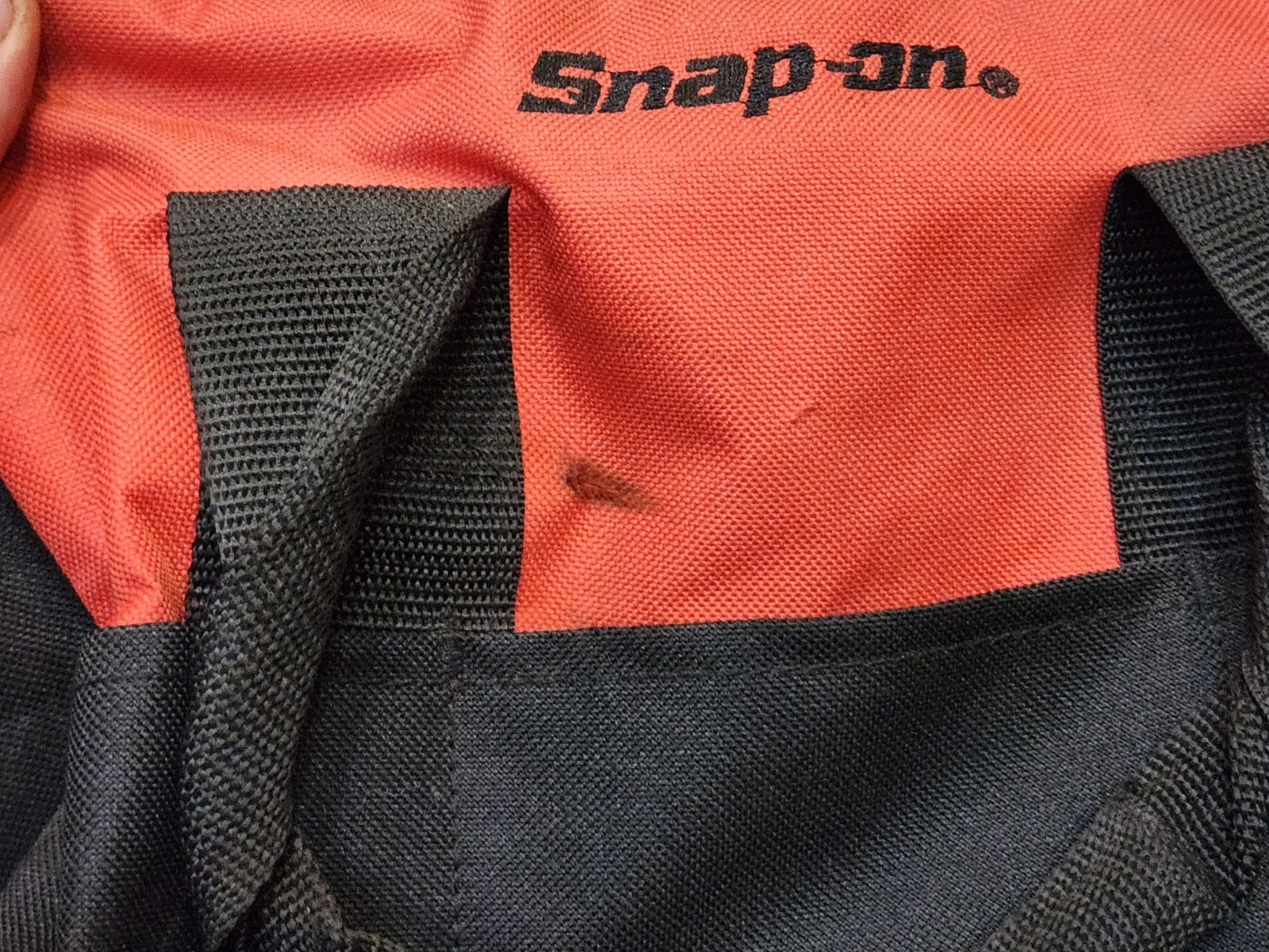 Snap-on Tools Red Tool Bag Canvas Drill Storage Multiple Pockets