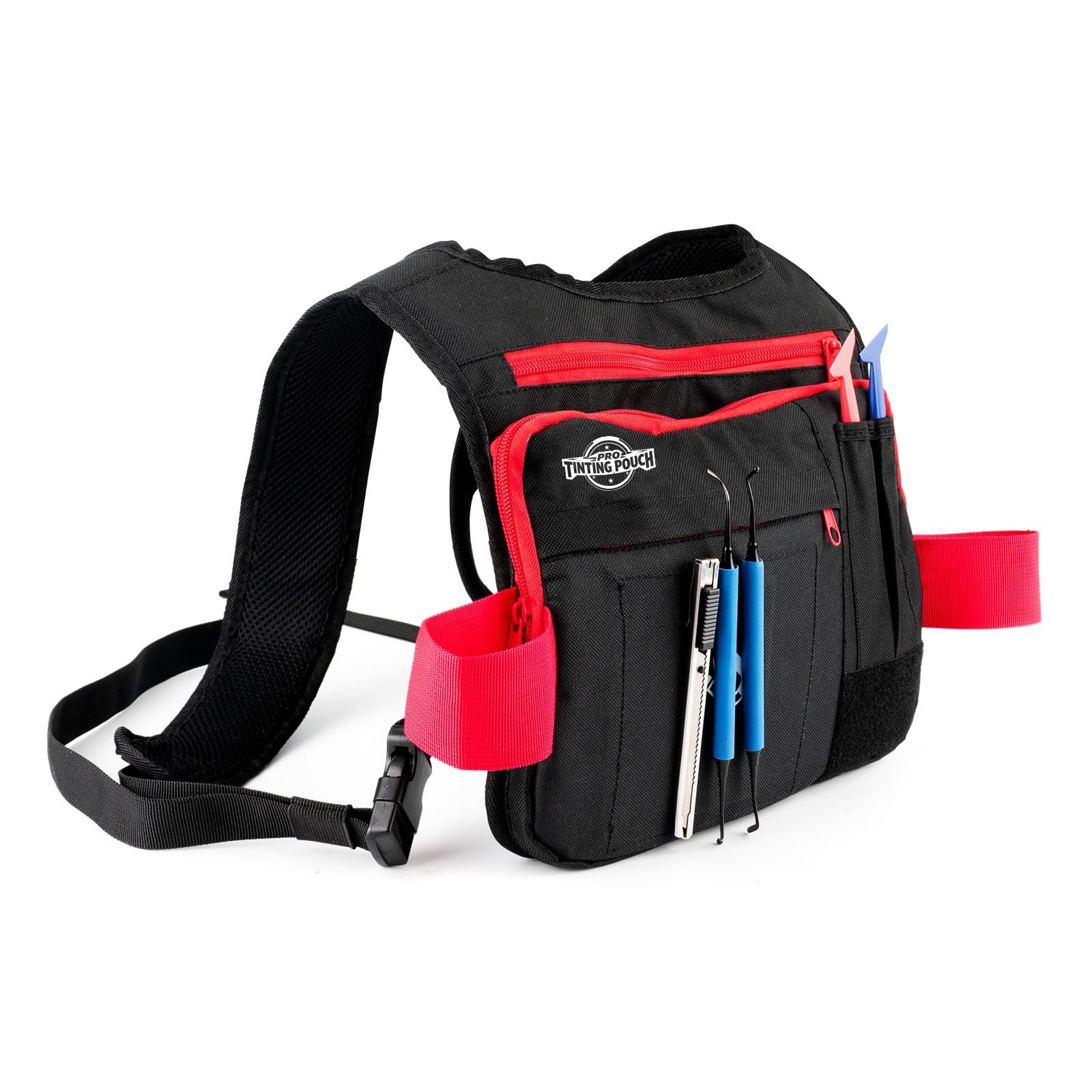 Gomake Car Wrapping Magnatic Tool Pouch with Adjustable Belt, Waterproof Mix
