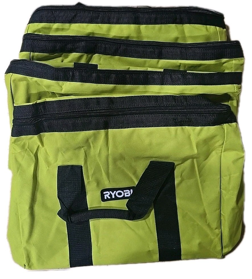 Ryobi Contractor Canvas Tool Bag PACK OF 4 BAGS- Genuine NEW 18″x12″x10″