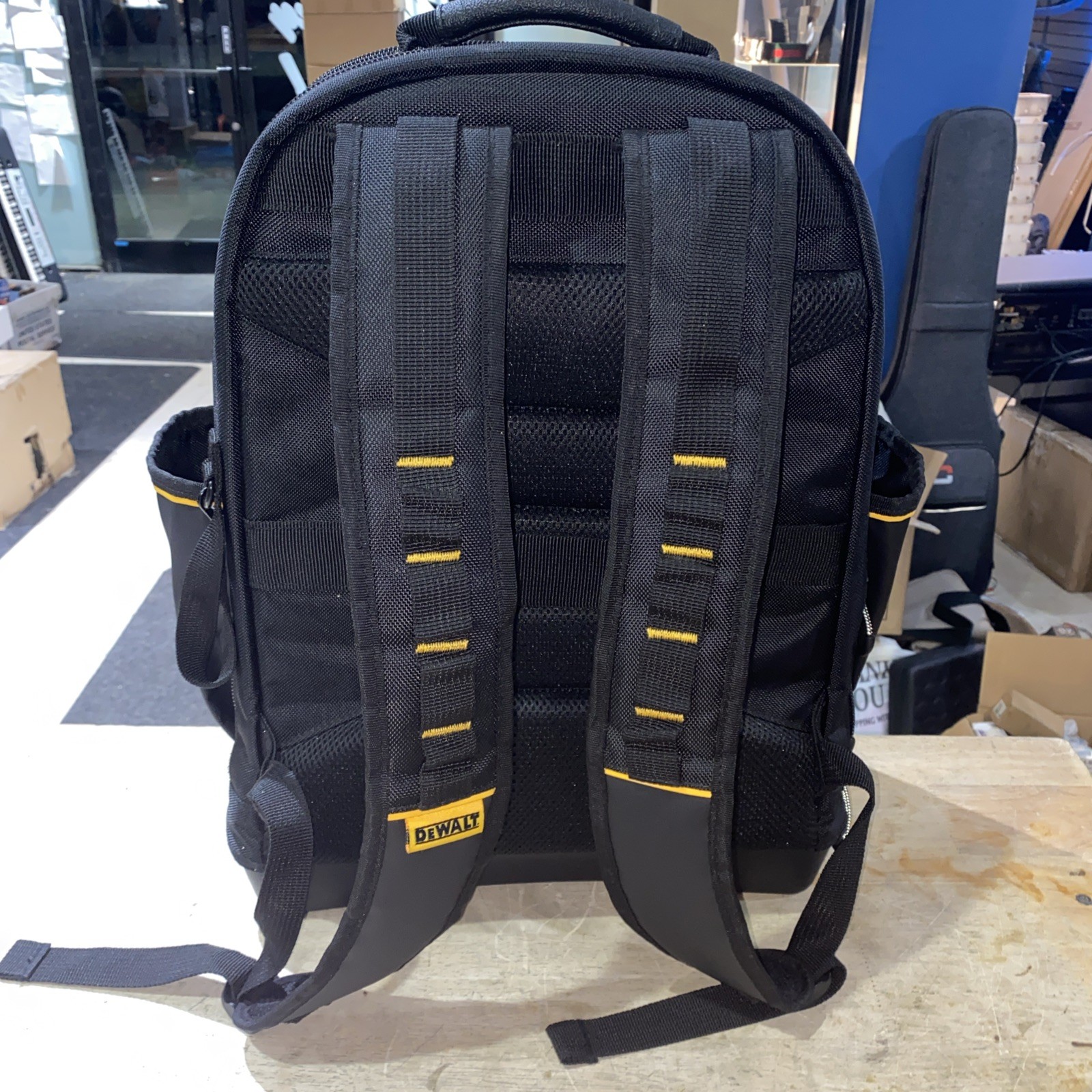 DeWALT PRO Durable Denier Fabric Backpack DWST560102 w/ 43 Pockets, Water Rest