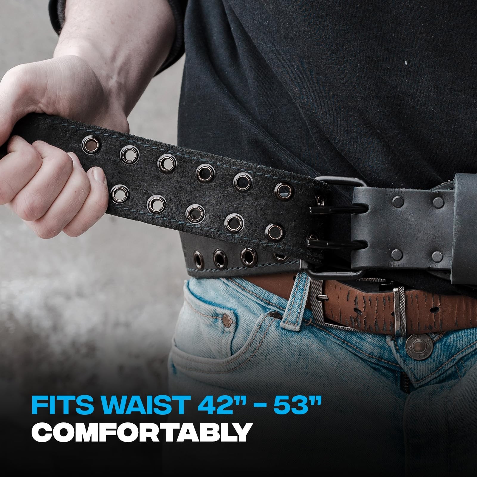 XX-Large Leather Tool Belt – Water Resistant, UV Protected, 42″-53″ Utility Belt