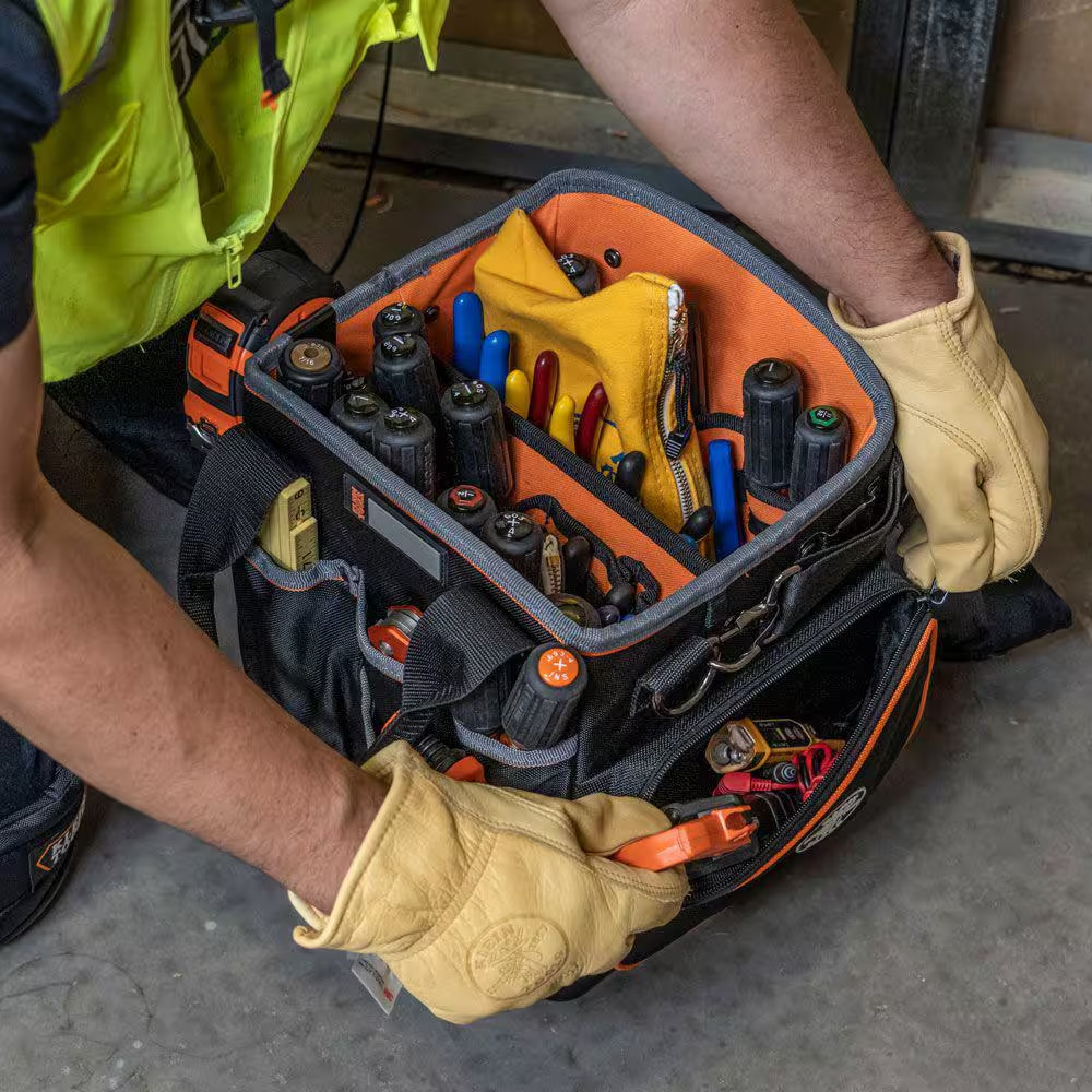 Tool Bag, Tradesman Pro Tool Tote, 40 Pockets, 10-Inch