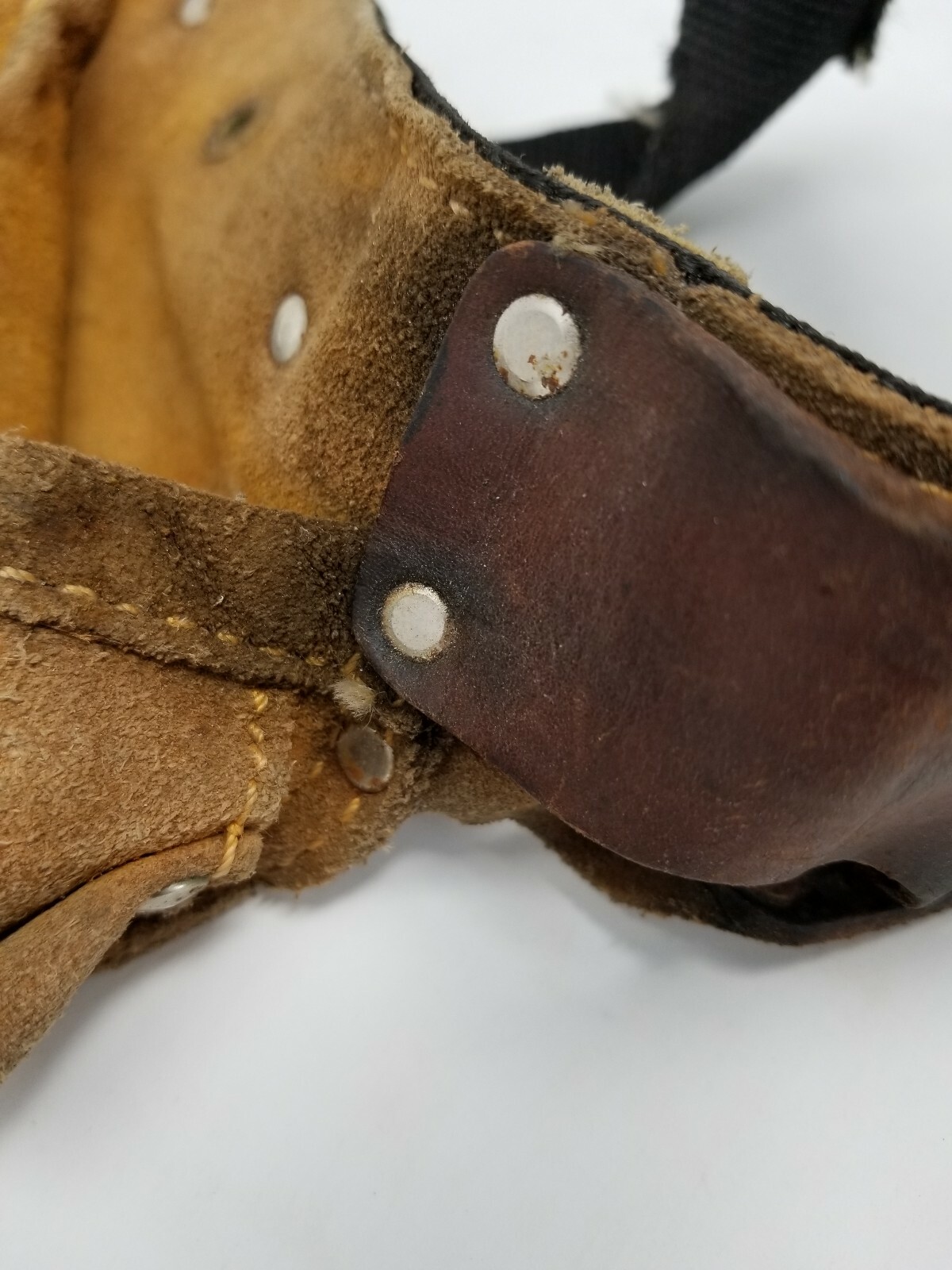 Vintage Custom Leather Craft No. 370X3 Work Gear Tool Pouch Belt Made In USA