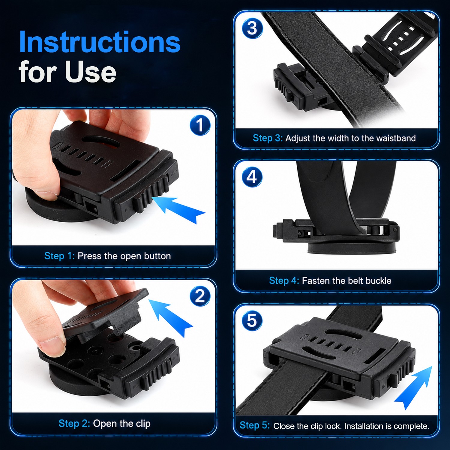 Magnetic Tool Belt Clip Heavy Duty Holster Strong Tool Holder for Tools- 2styles