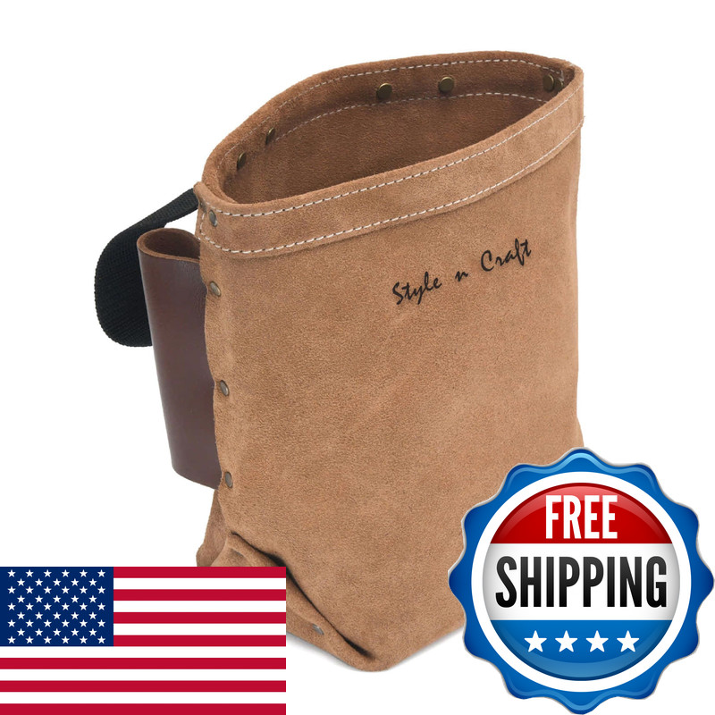 Style N Craft Iron Workers Bolt Bag Double Bull Pin Leather Loops Heavy-Duty