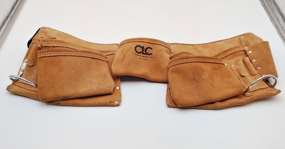 CLC NO. 1427X Leather Utility Work Belt W/ Pouches Custom Leather Craft
