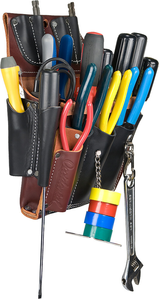 Occidental Leather 5589 Leather Electricians Tool Case Belt w/ 25 Pockets