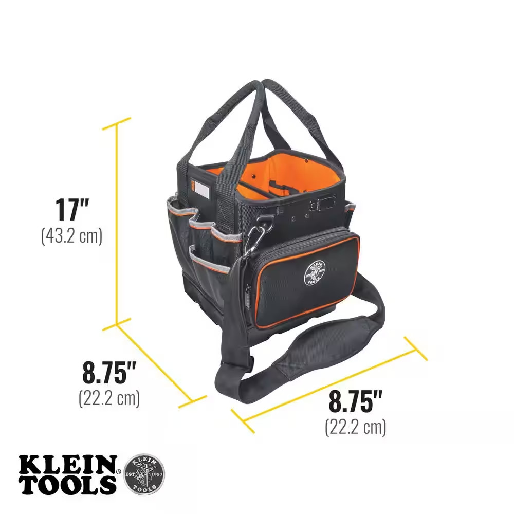 Tool Bag, Tradesman Pro Tool Tote, 40 Pockets, 10-Inch