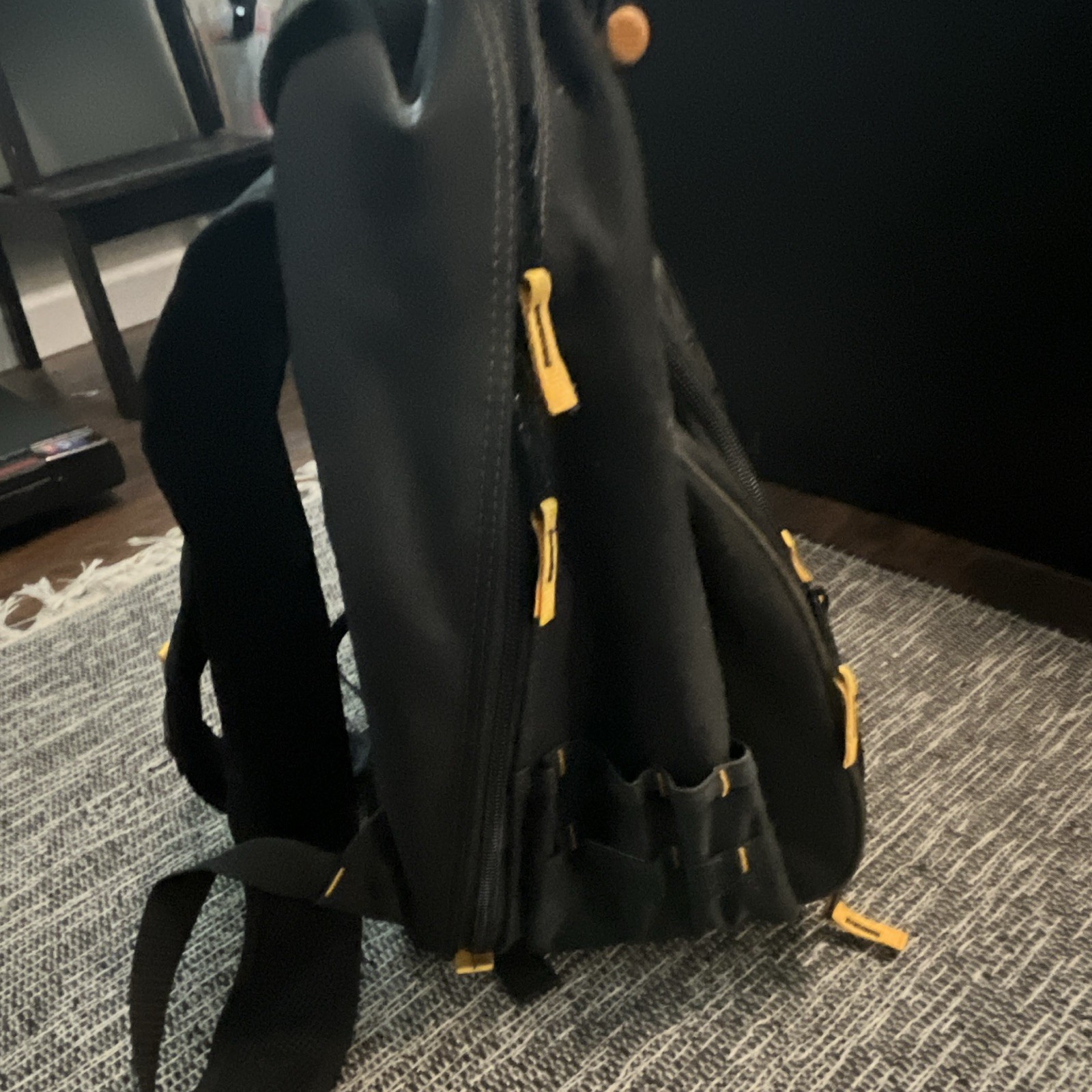 CLC Tech Gear Tool Backpack Large Black/Gray/Yellow w/ Handle Strap MPN ZEY 629