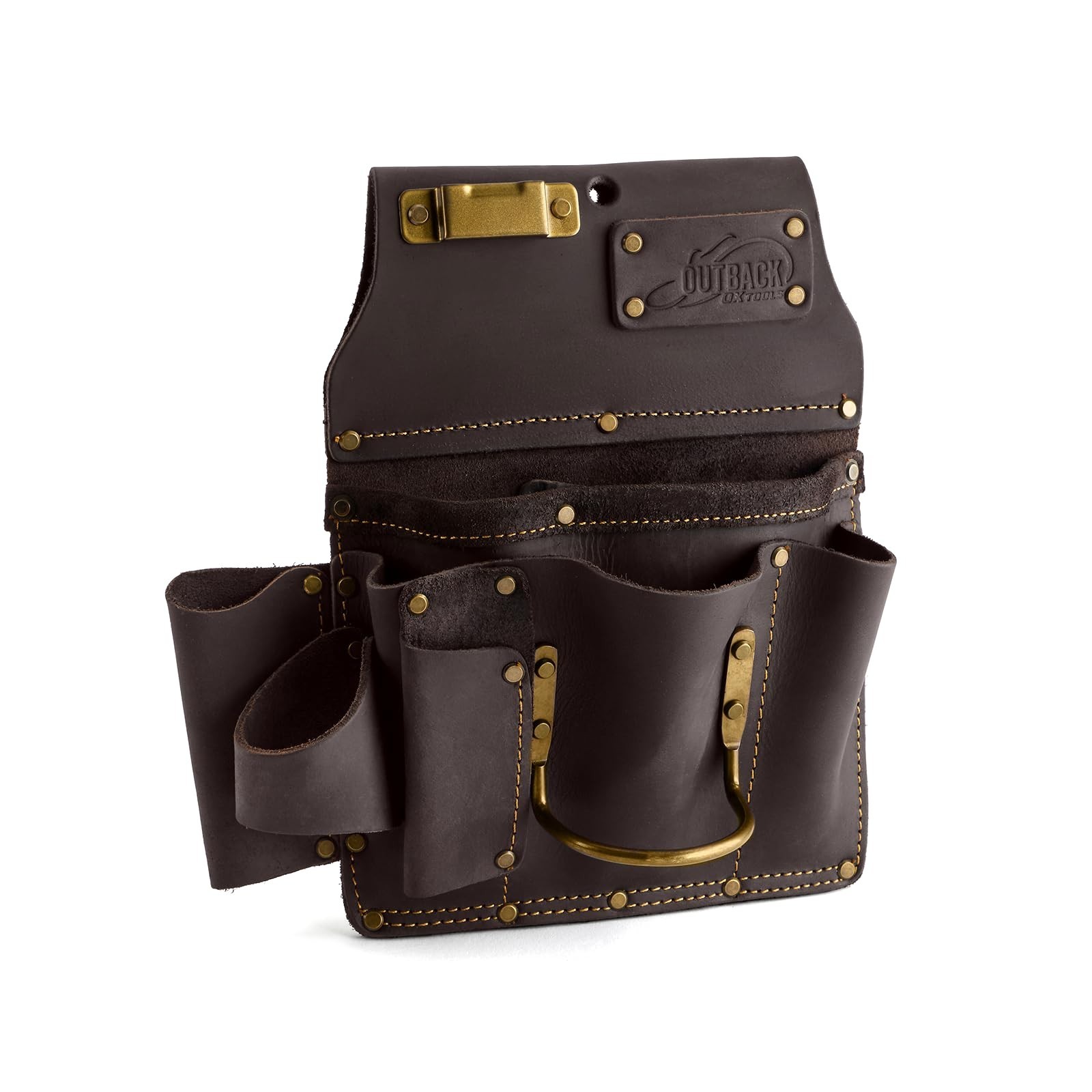 Ox Pro Full Grain Leather Tool Pouches – Made with Double Stitching and Rivet…