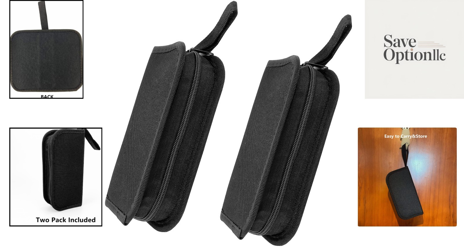 Durable 2-Pack Utility Tool Bags with Storing Belt for Crafting & Home Projects