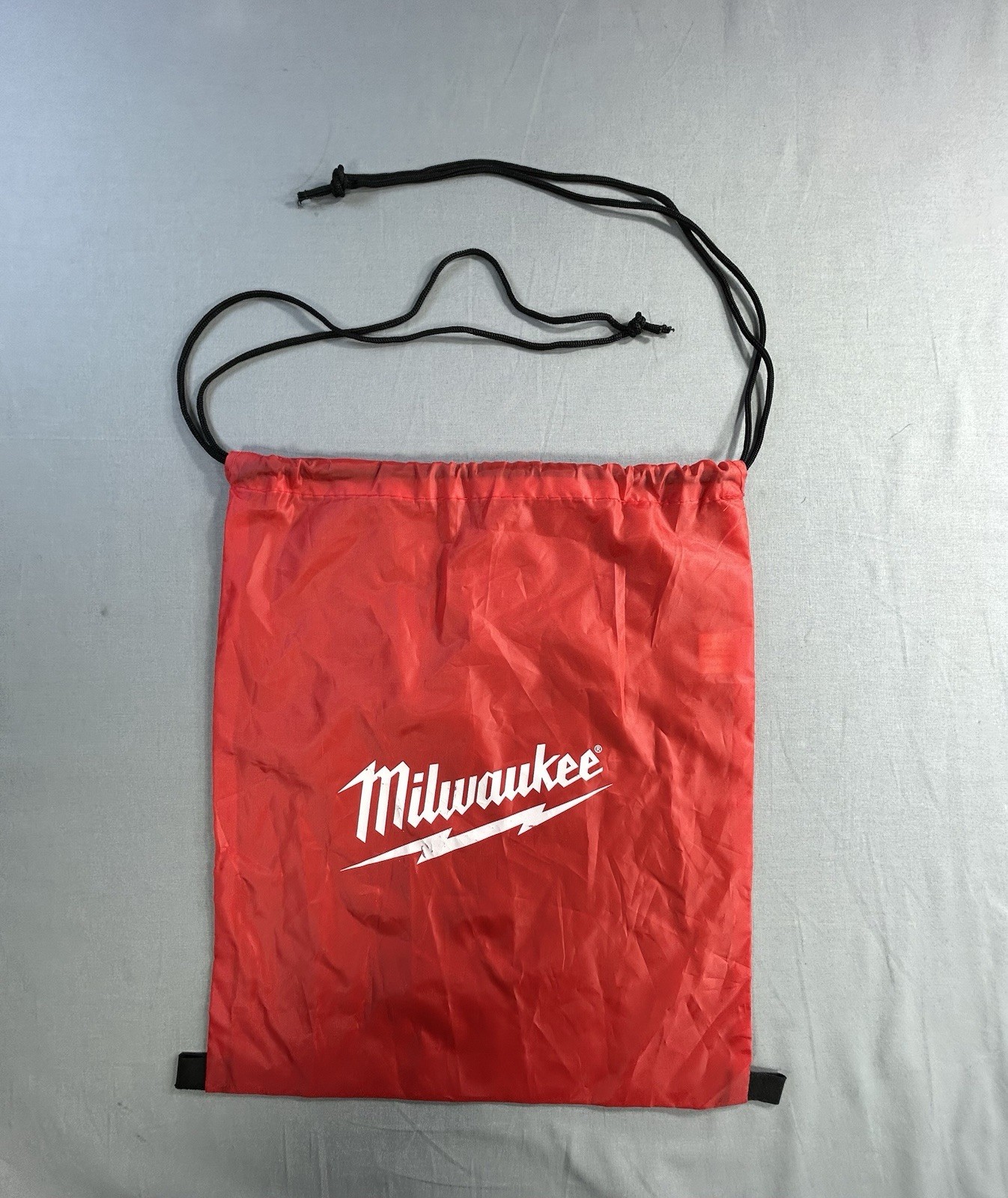 Milwaukee Red Sling Cinch Bag Nylon Drawstring Backpack