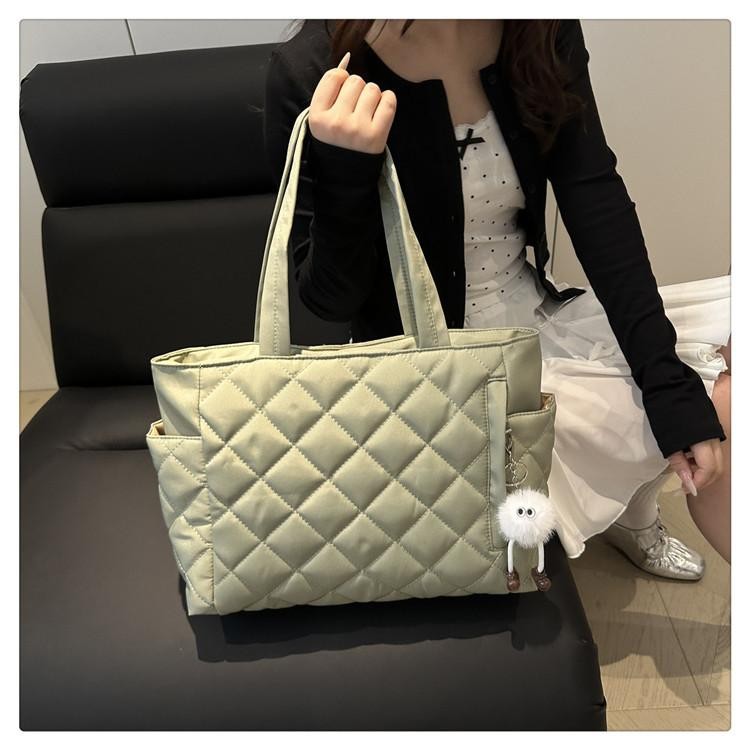 Rectangular Shoulder Bag Large Capacity Korean Style Commuter Work Tote Bag
