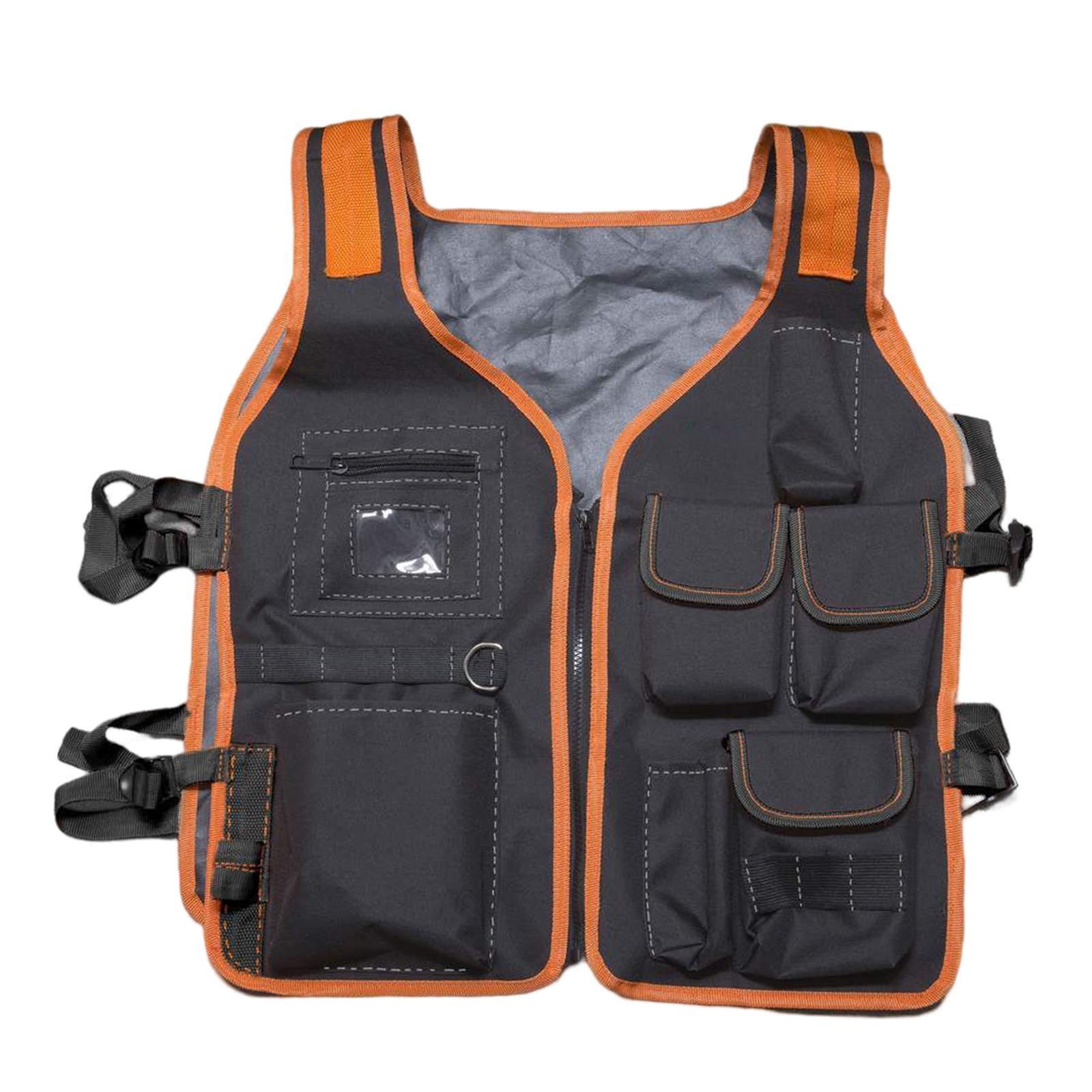 Tool Vest Electrician Universal Utility Chest Pack Multi Pockets Storage Work