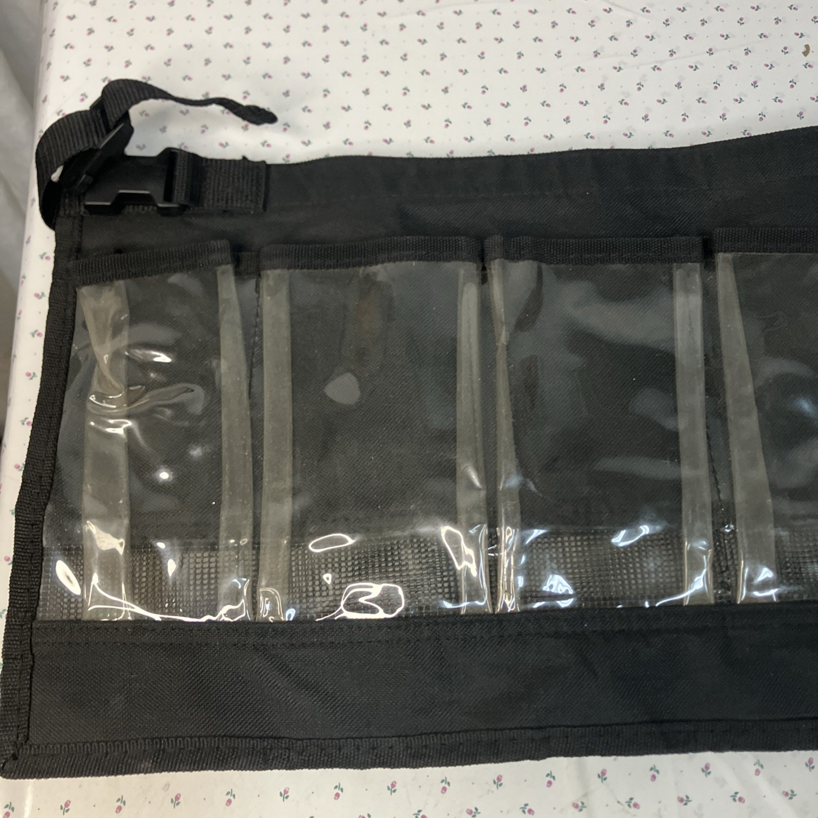 Harley Davidson Canvas Plastic Black Clear Tool Accessory Holder 35”