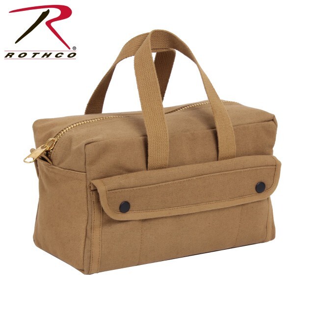 Rothco Mechanics Tool Bag w/Brass Zipper – Coyote Brown