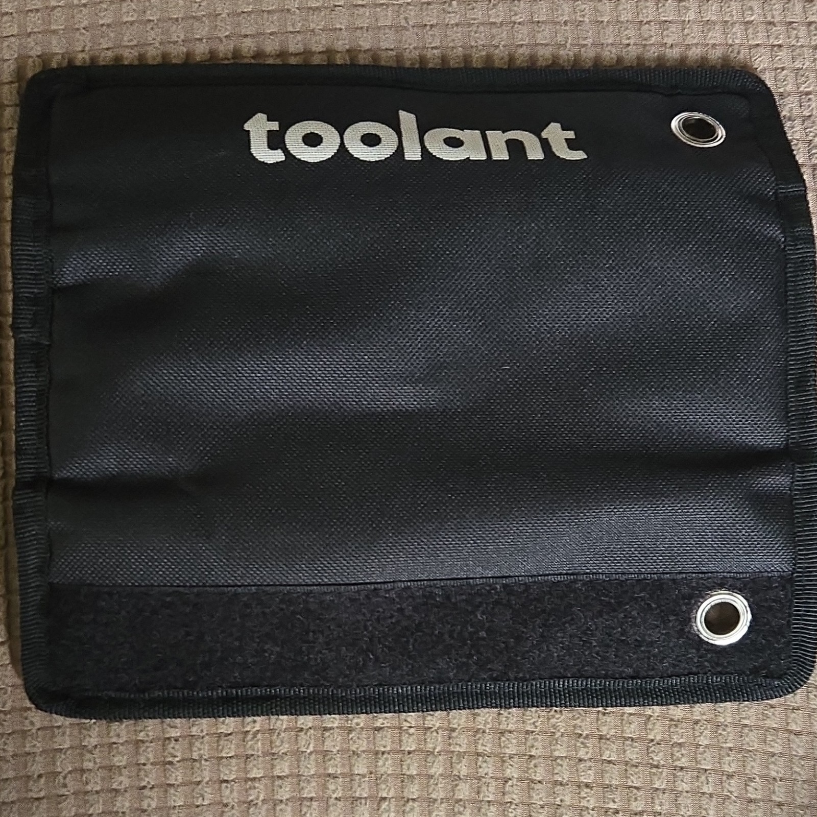 toolant Black Fabric Tool Pouch with Multiple Pockets and Grommets